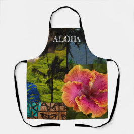 Opaeka'a Falls, Kauai Hawaiian Collage Schürze