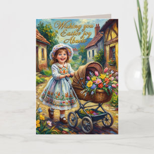 OPAG ~ OSTER-VINTAGE-KUNST ~ Süßes Kind ~  Feiertagskarte