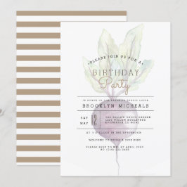 Opake Beets | Bio Veggie Watercolor Geburtstag Einladung
