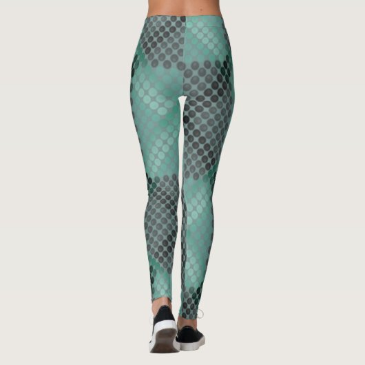 Opake und grüne Kreise oder Kugeln, zur Bildung vo Leggings (Rückseite)