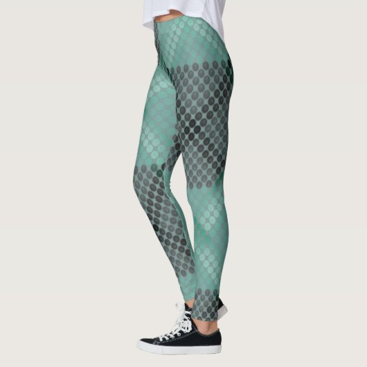 Opake und grüne Kreise oder Kugeln, zur Bildung vo Leggings (Links)