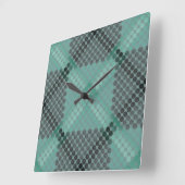 Opake und grüne Kreise oder Kugeln, zur Bildung vo Quadratische Wanduhr (Winkel)