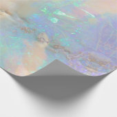 Opal Aquamarine Blue Crystal Quarz Gemstone Rock Geschenkpapier (Ecke)