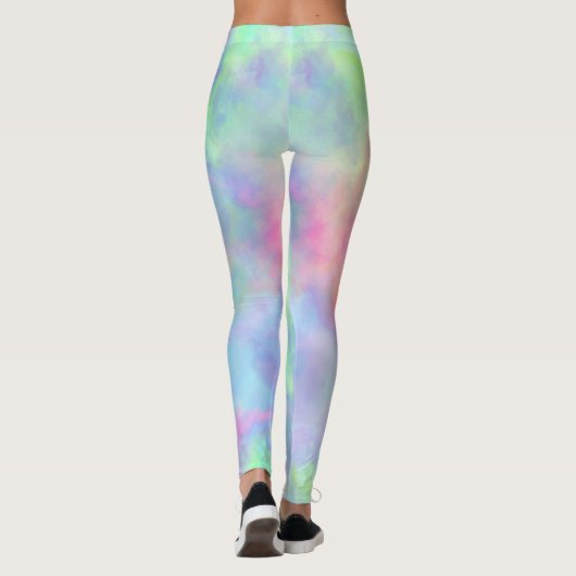 Opal-Aquarellspritze: Leggings (Rückseite)