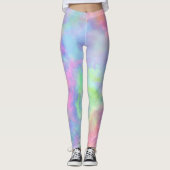 Opal-Aquarellspritze: Leggings (Vorderseite)