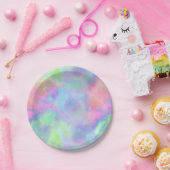 Opal-Aquarellspritze: Pappteller (Party)