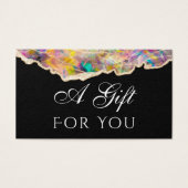 opal auf schwarze Gift Card (Vorderseite)