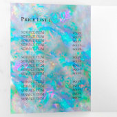 Opal background Tri-Fold Broschüre Dreifach Gefaltete Einladung (Innen Erste Seite)