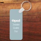 Opal Birthstone - Schlüsselanhänger Oktober (Rückseite)