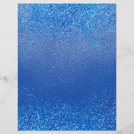 Opal Blue Shimmer Glitzer Dust Scrapbook Paper
