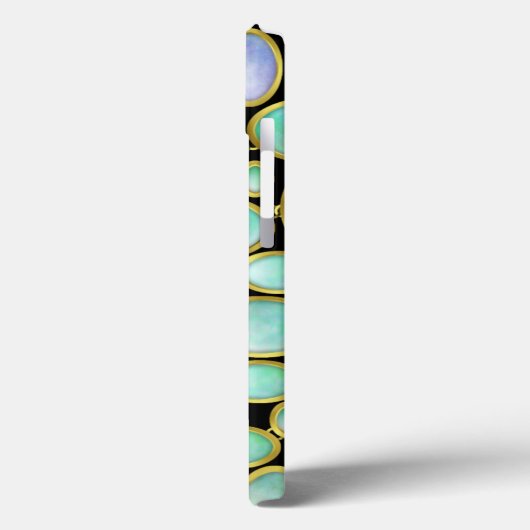 Opal Brooch Chain Pattern Luxe Case-Mate iPhone Hülle (Rückseite / Links)