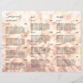 Opal Broschüre Elegante Rose Gold Preisliste (Rückseite)
