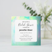 Opal Chic Elegante Moderne Einladung (Stehend Vorderseite)