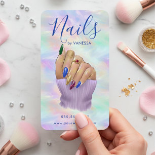Opal Chic Nagelstudio Maniküre Künstlerin Stylisch Visitenkarte