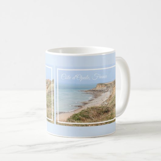 Opal Coast Turquoise Sea and Cliffs Kaffeetasse (VorderseiteRechts)