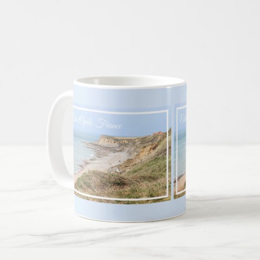 Opal Coast Turquoise Sea and Cliffs Kaffeetasse (Vorderseite Links)