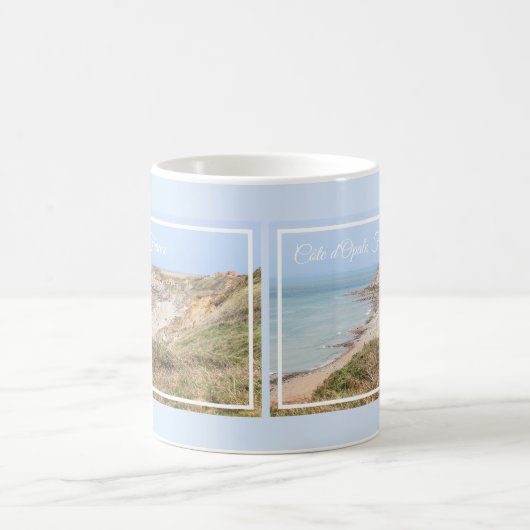 Opal Coast Turquoise Sea and Cliffs Kaffeetasse (Mittel)