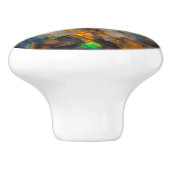 Opal Color Gemstone Muster Keramikknauf (Seitenansicht)
