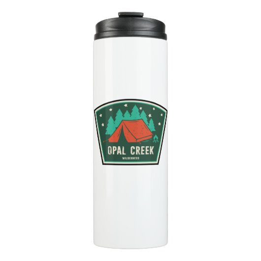 Opal Creek Wilderness Oregon Camping Thermosbecher (Vorderseite)