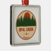 Opal Creek Wilderness Oregon Ornament Aus Metall (Rechts)