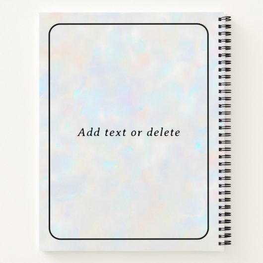 Opal Crystal Ball Psychic Medium Tarot Reader Notizblock (Rückseite)