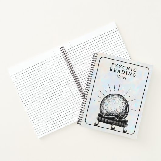 Opal Crystal Ball Psychic Medium Tarot Reader Notizblock (Innenseite)