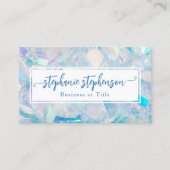 Opal Crystal Gemstone Elegante Mode Moderne Frauen Visitenkarte (Vorderseite)