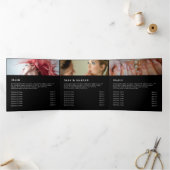 Opal Design auf der Black Trifold Broschüre (Innenseite)