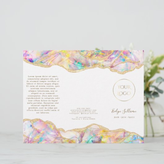 Opal-Design-Broschüre (Stehend Vorderseite)