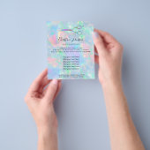 Opal-Design für berufliche Friseure Flyer (Gruppe)