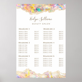 Opal Design Preis List Poster