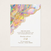 Opal Design Schmuckkarte (Rückseite)