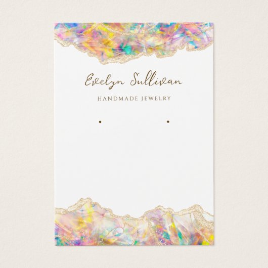 Opal Design Schmuckkarte (Vorderseite)