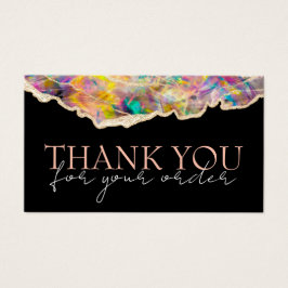 Opal Design schwarz Danke Discount Card