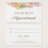 Opal Design Termin Karte (Vorne & Hinten)