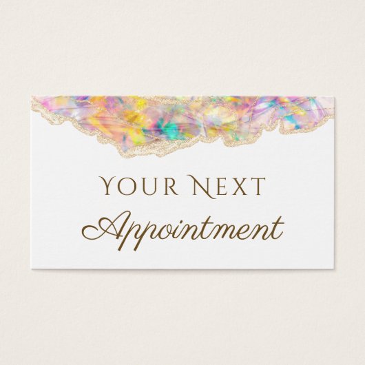 Opal Design Termin Karte (Vorderseite)