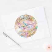 Opal Design Vielen Dank Runder Aufkleber (Umschlag)