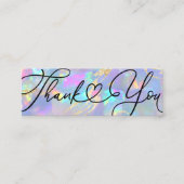 opal Edelstein Danke Mini-Visitenkarte Mini Visitenkarte (Vorderseite)