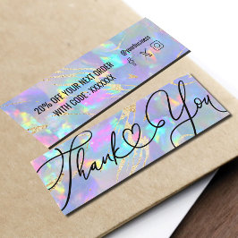 opal Edelstein Danke Mini-Visitenkarte Mini Visitenkarte