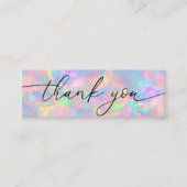 Opal Edelstein Danke Mini-Visitenkarte Mini Visitenkarte (Vorderseite)