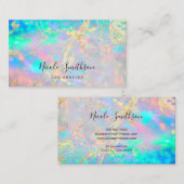 Opal Edelstein Foto Visitenkarte (Vorne/Hinten)