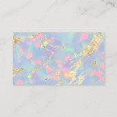 Opal Edelstein Hintergrund danke Visitenkarte (Rückseite)