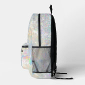 Opal-Edelstein-Imitat-Glitzer Bedruckter Rucksack (Rechts)