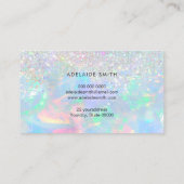 Opal-Edelstein-Imitat-Glitzer Visitenkarte (Rückseite)