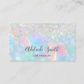 Opal-Edelstein-Imitat-Glitzer Visitenkarte (Vorderseite)
