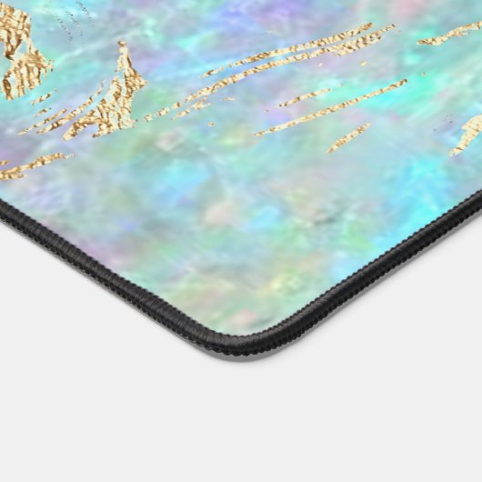 Opal Edelstein Textur Imitate Details Folie Schreibtischunterlage (Ecke)