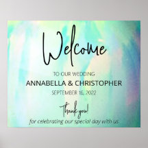 Opal Elegant Modernes Begrüßungszeichen