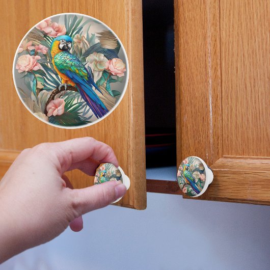 Opal Essence Parrot Keramikknauf