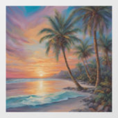 Opal Essence Tropical Island Fensteraufkleber (Blatt)