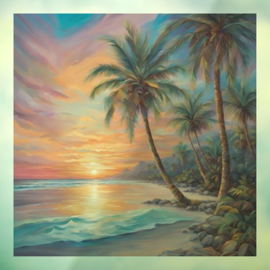 Opal Essence Tropical Island Fensteraufkleber (Blatt 3)